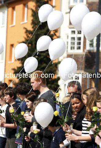 Gedenken an die Opfer des Amoklaufes in Erfurt